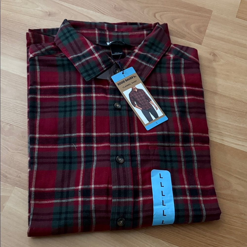 Eddie Bauer Plaid Button-Down Shirt